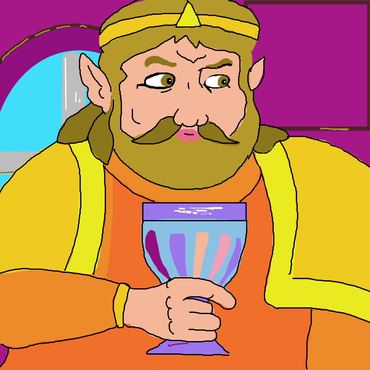 Drawing in Link: Faces of Evil but Abridged by Electra