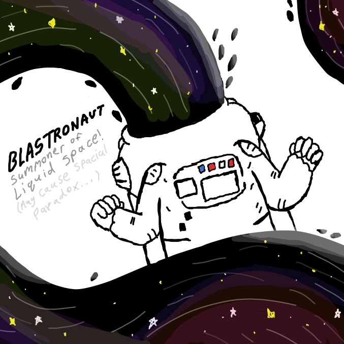 p.s. don't drink the space liquid unless you want your organs to freeze and shut down forever. - Online Drawing Game Comic Strip Panel by SpaceMattress
