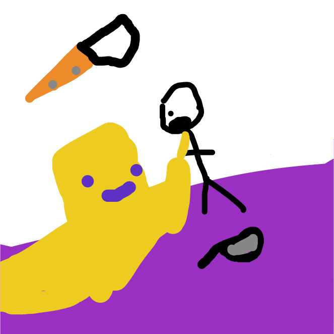 bob chokes people to death - Online Drawing Game Comic Strip Panel by verycoolperson