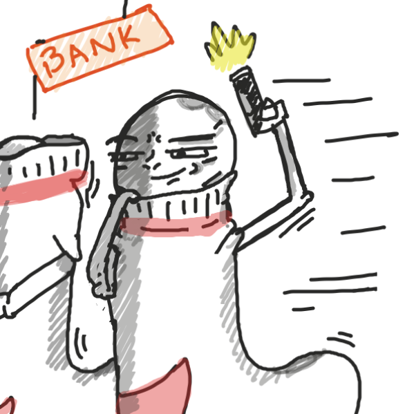 There is a robbery  - Online Drawing Game Comic Strip Panel by Art.frankie