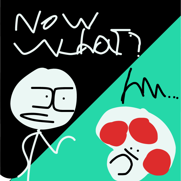 They thinking of what to do next - Online Drawing Game Comic Strip Panel by RiqTheEpic