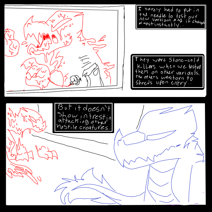 Drawing in CREATURE BREACH PT6 by OneWithTheShadows