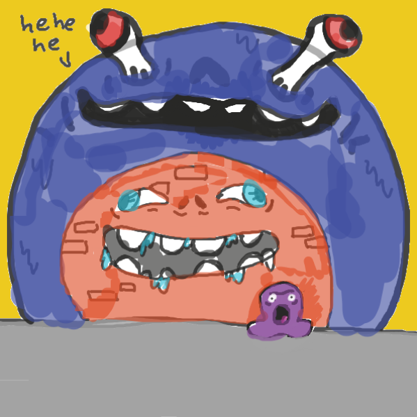 Drawing in evil laugh by Art.frankie