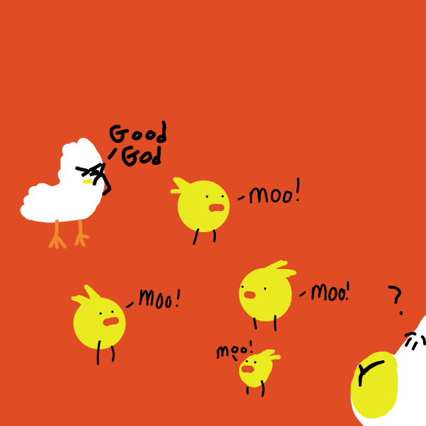 Drawing in cowe by boneHed