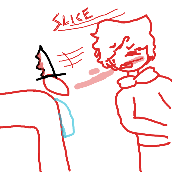 Drawing in POV: you are fighting amogus by XD