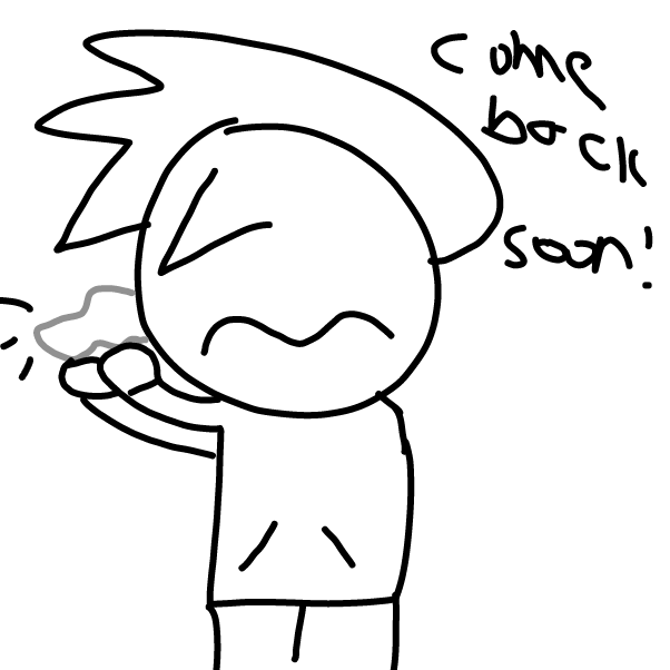 Wait, does Z even have a nose.?
Anyway, Come back soon! - Online Drawing Game Comic Strip Panel by Z.The.Comic