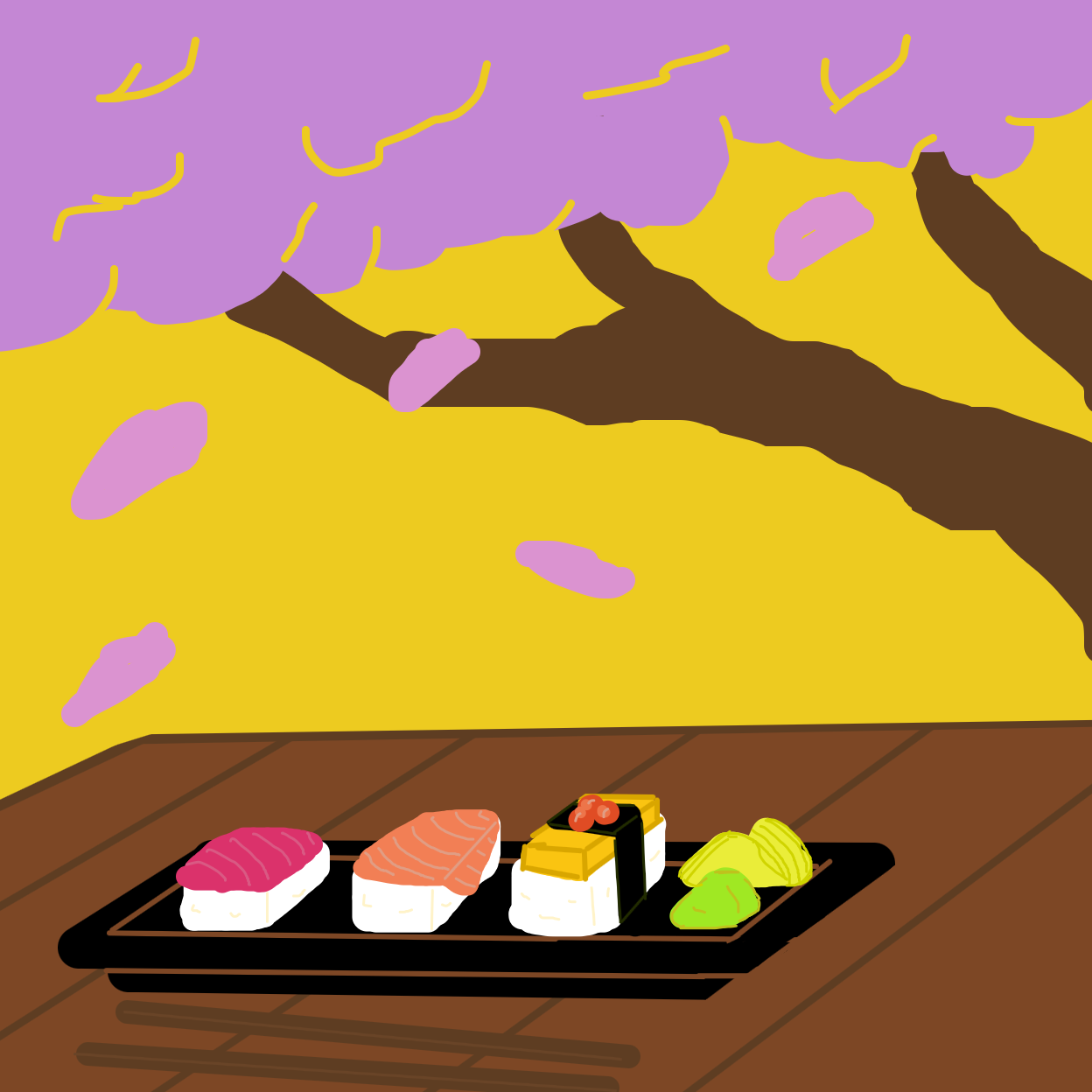 Drawing in Four Course Meal by Painovoima