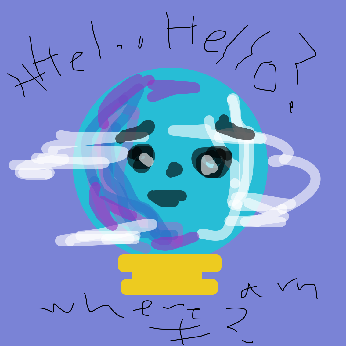 Drawing in crystal ball by ChaosKat