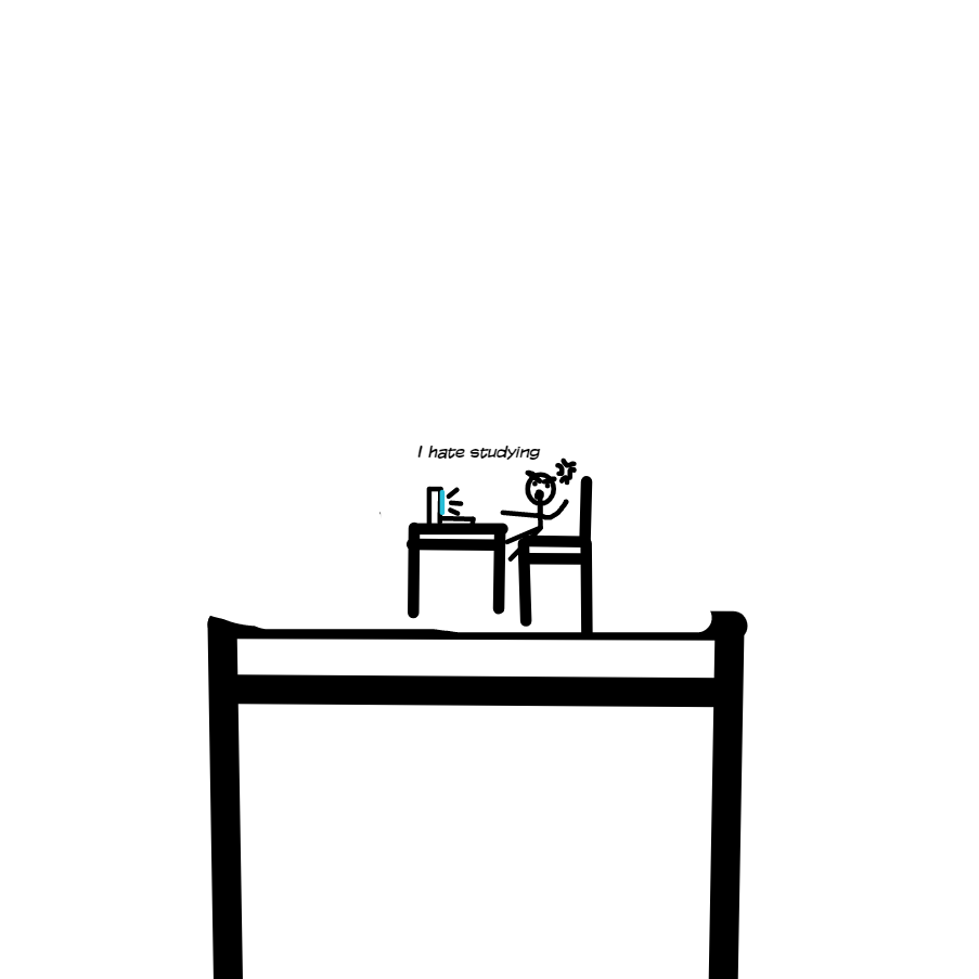 Drawing in Studying by ChaosKat