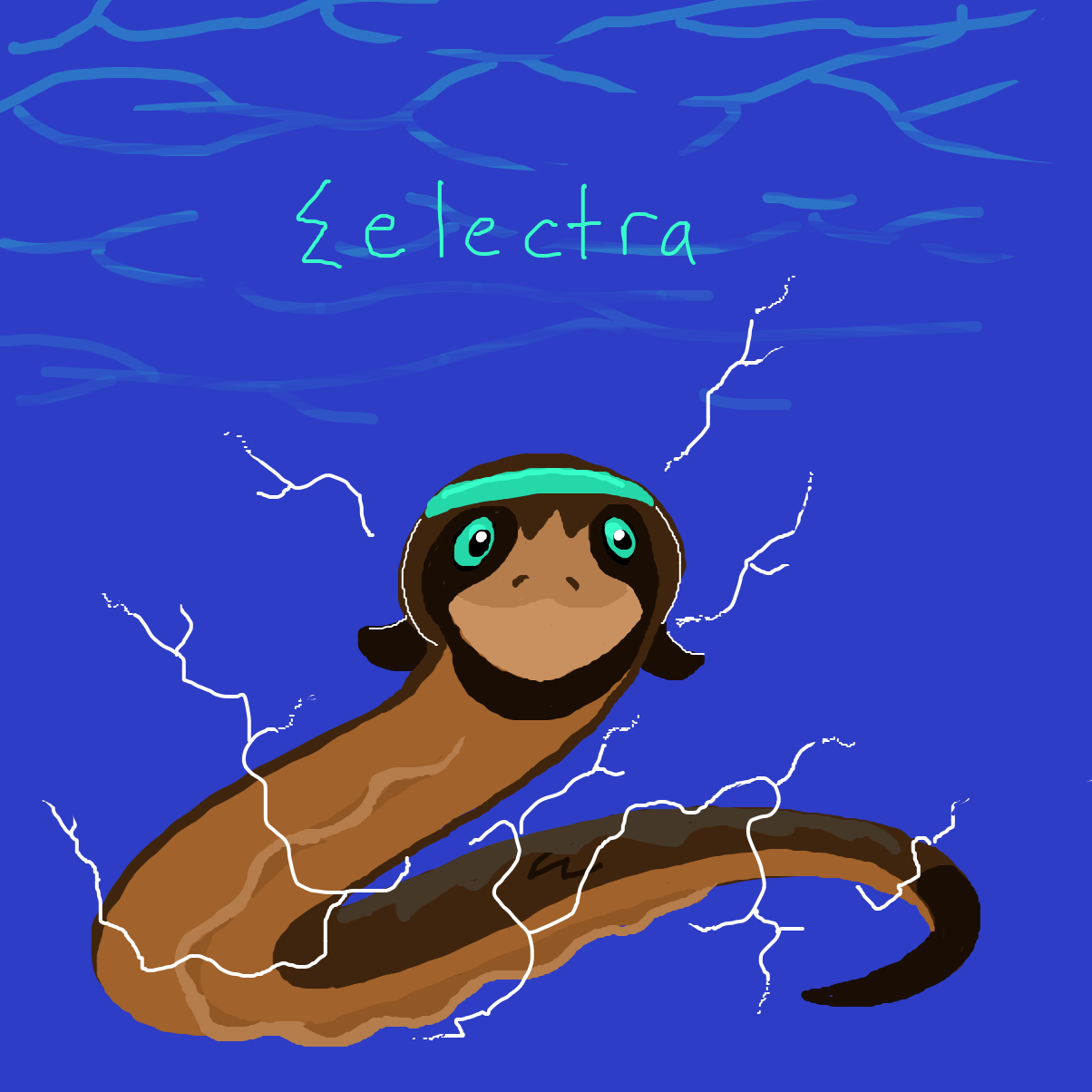 Shocking  - Online Drawing Game Comic Strip Panel by Electra