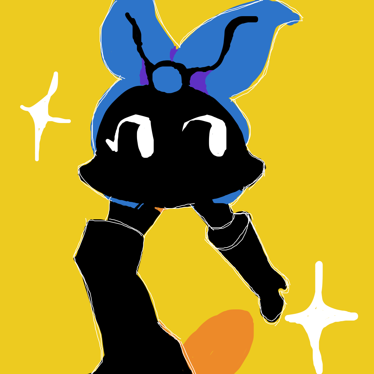 Drawing in Big bow by Netu