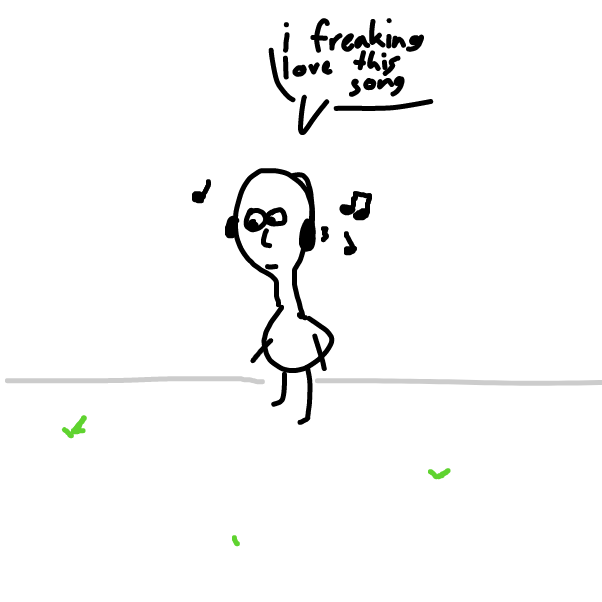 Liked webcomic lil mosey listens to his jams