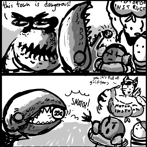 Drawing in Part 5: Horror at the beach by Peyocay