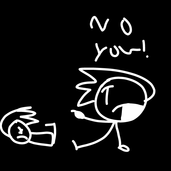 How did he SHRINK so fast?! - Online Drawing Game Comic Strip Panel by Z.The.Comic