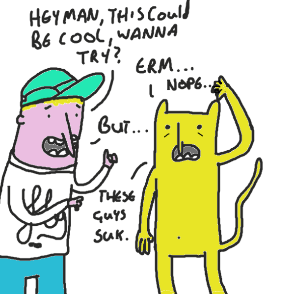 Drawing in identity  by joshyouart