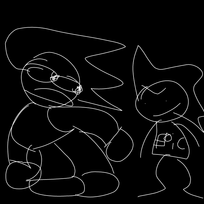 Drawing in Magic Trick by RiqTheEpic