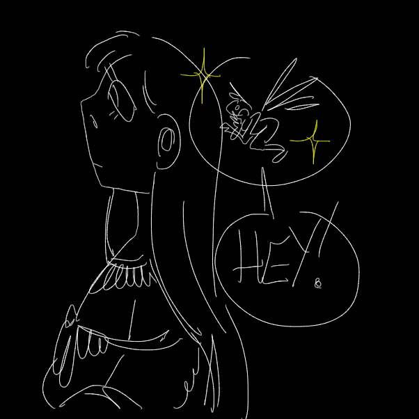 Drawing in dont blink by Chumky