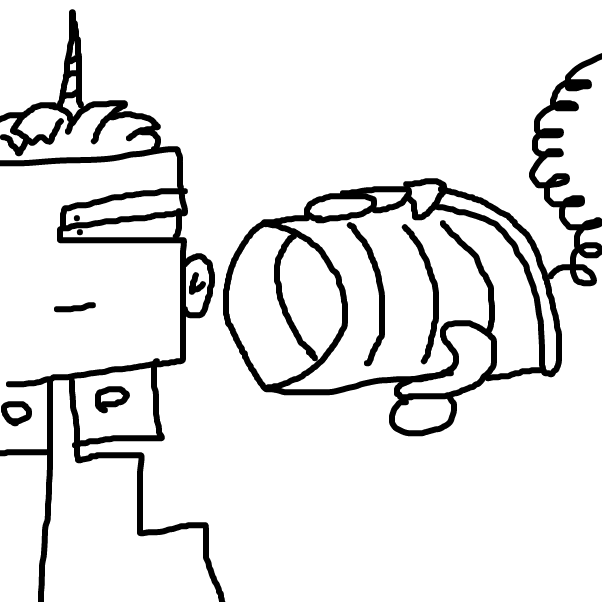 Drawing in Tin Can You Hear Me Now. by BananaDoc