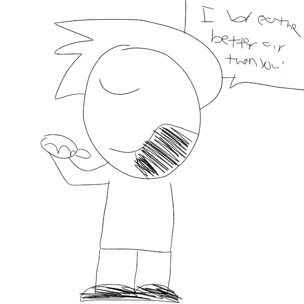 Cause hes tall - Online Drawing Game Comic Strip Panel by Z.The.Comic