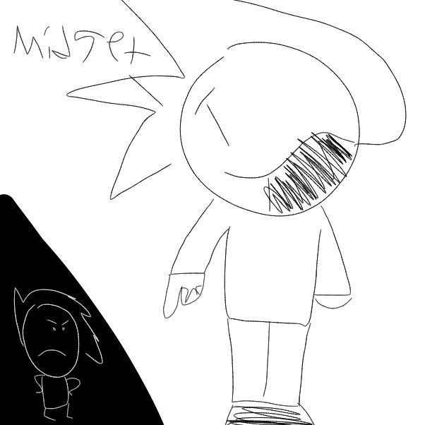 "No, you" - Online Drawing Game Comic Strip Panel by Z.The.Comic