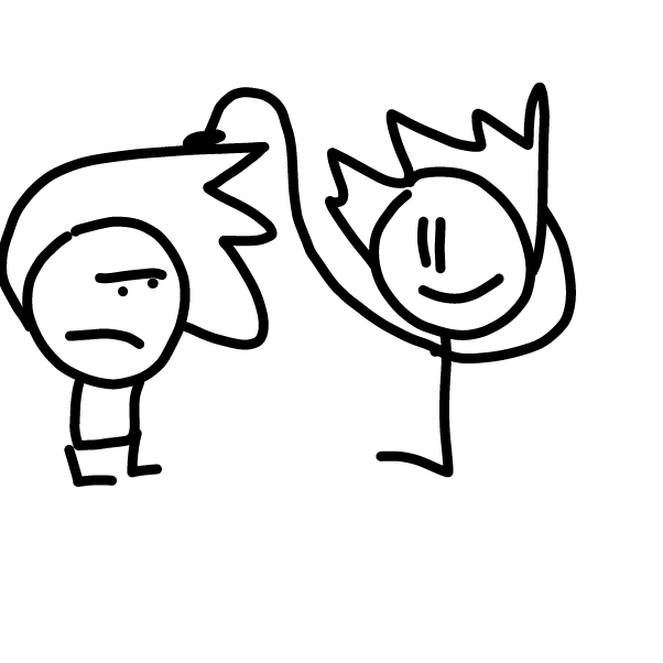 Forget face swap, HAIR SWAP! - Online Drawing Game Comic Strip Panel by Z.The.Comic