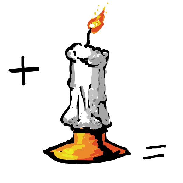 a candle - Online Drawing Game Comic Strip Panel by Peyocay