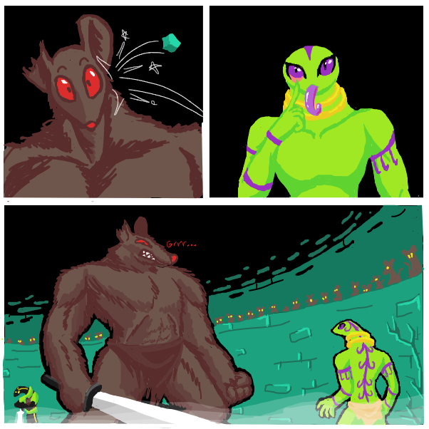  - Online Drawing Game Comic Strip Panel by SeanTrunks