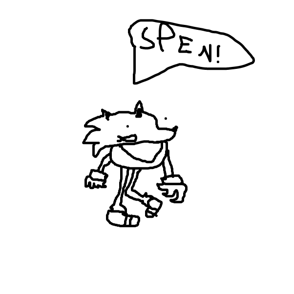 sunky getting ready to speen
 - Online Drawing Game Comic Strip Panel by memyselfandi