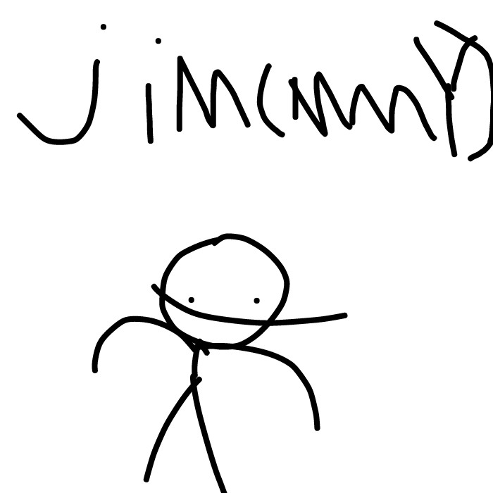 Jim(mmy) from jim's battl with iner selflerer - Online Drawing Game Comic Strip Panel by RiqTheEpic