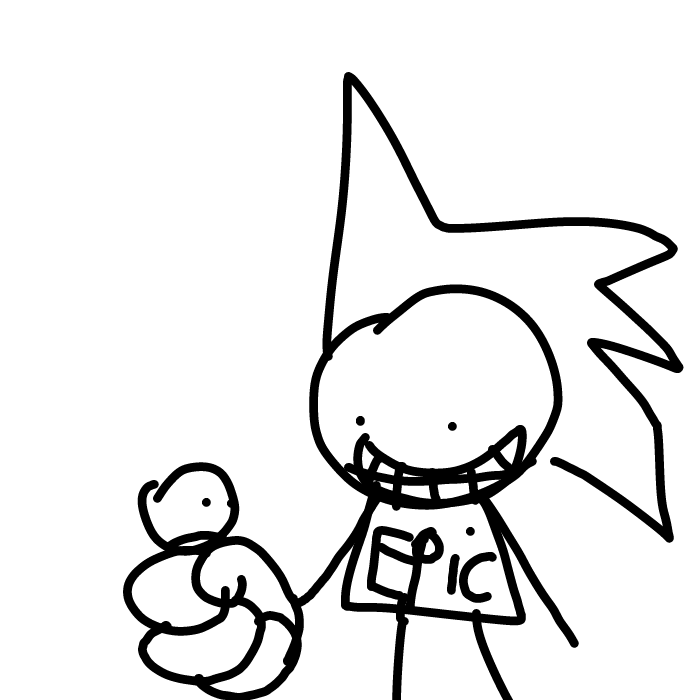 Drawing in Baby sitting an alien by RiqTheEpic