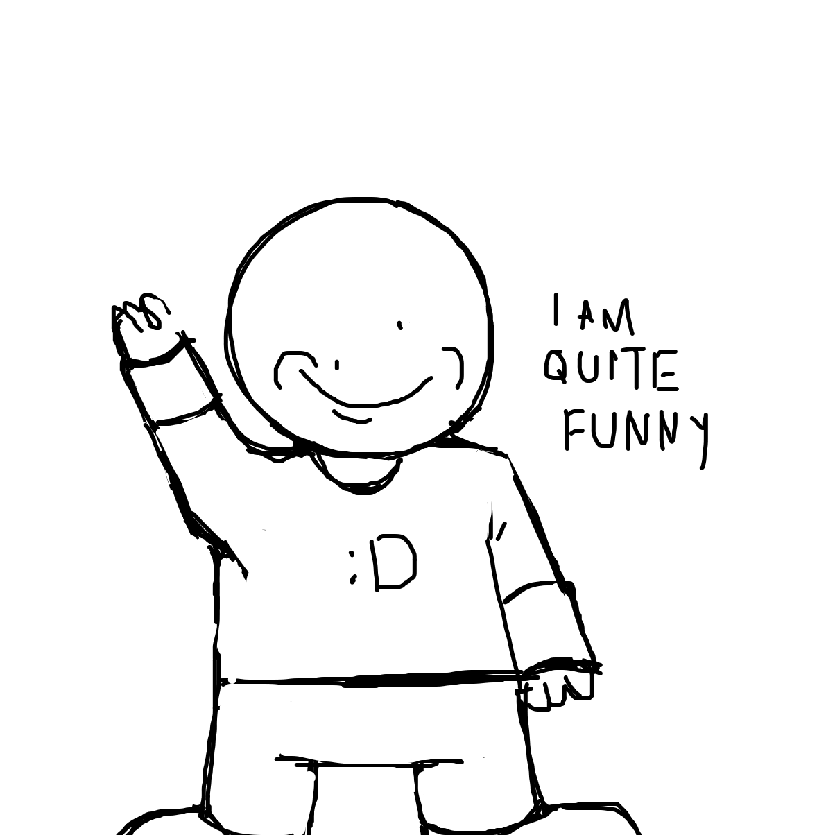 Drawing in internet's funny man by Netu