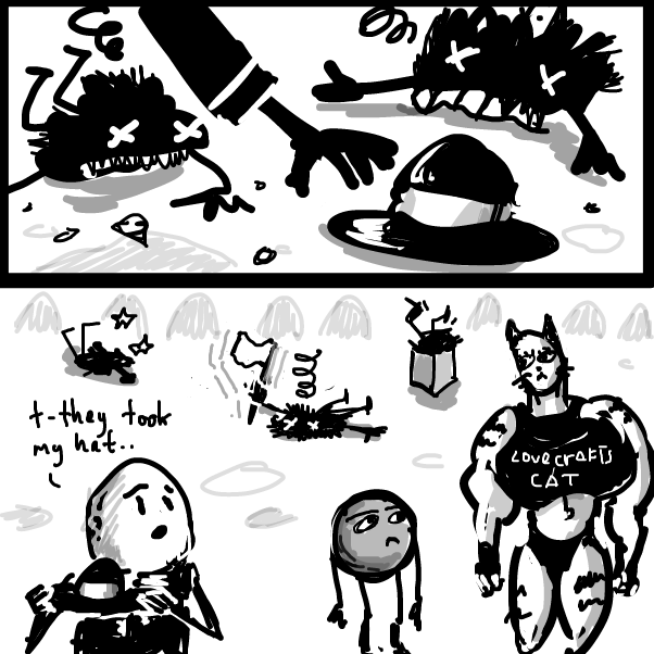 this gag was mercilessly stolen (erm.. borrowed) from Discworld - Online Drawing Game Comic Strip Panel by Peyocay