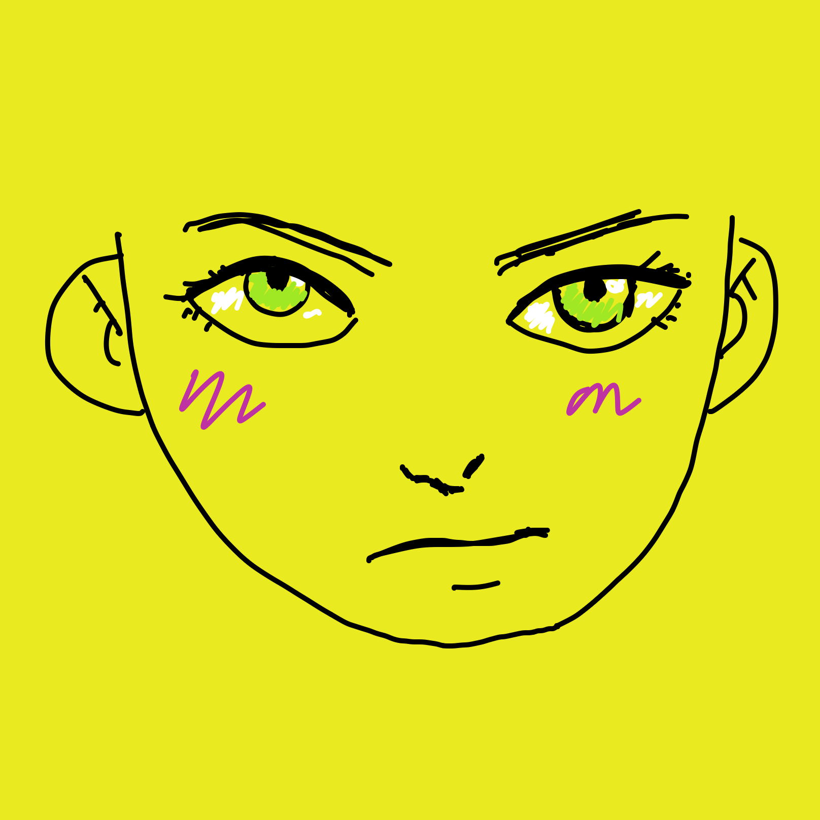 Drawing in Face by Dobby1593