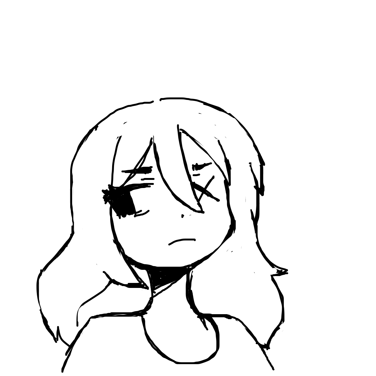 Drawing in anime by Netu