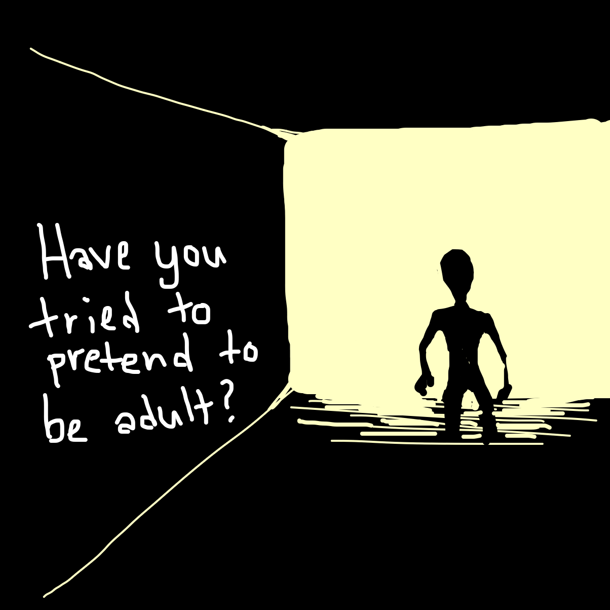 Drawing in inspirobot quote  by Netu