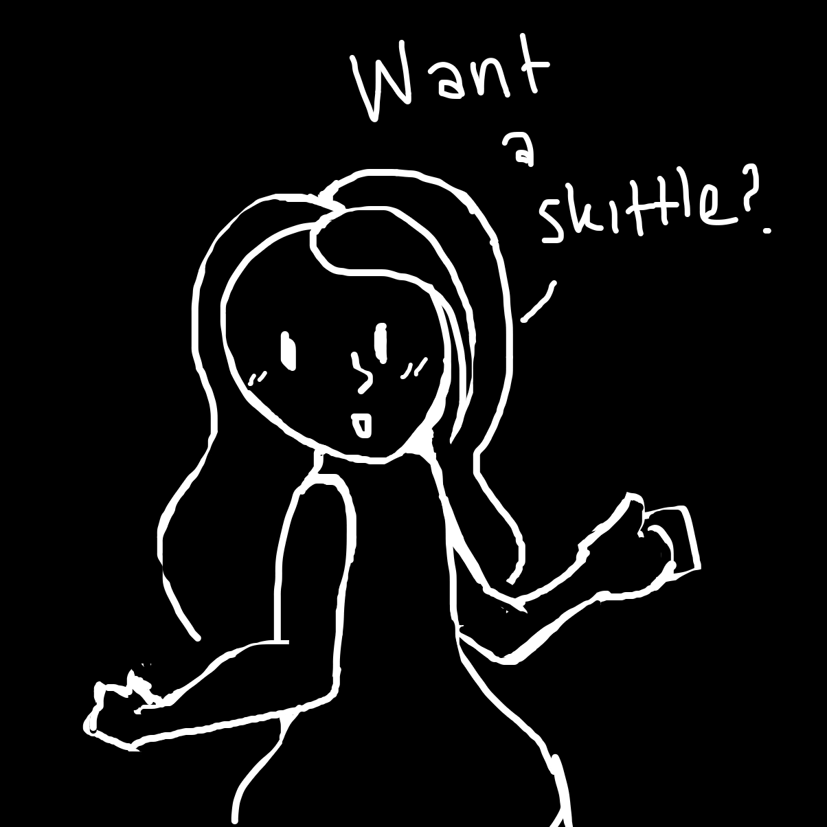 Drawing in skittles by Netu