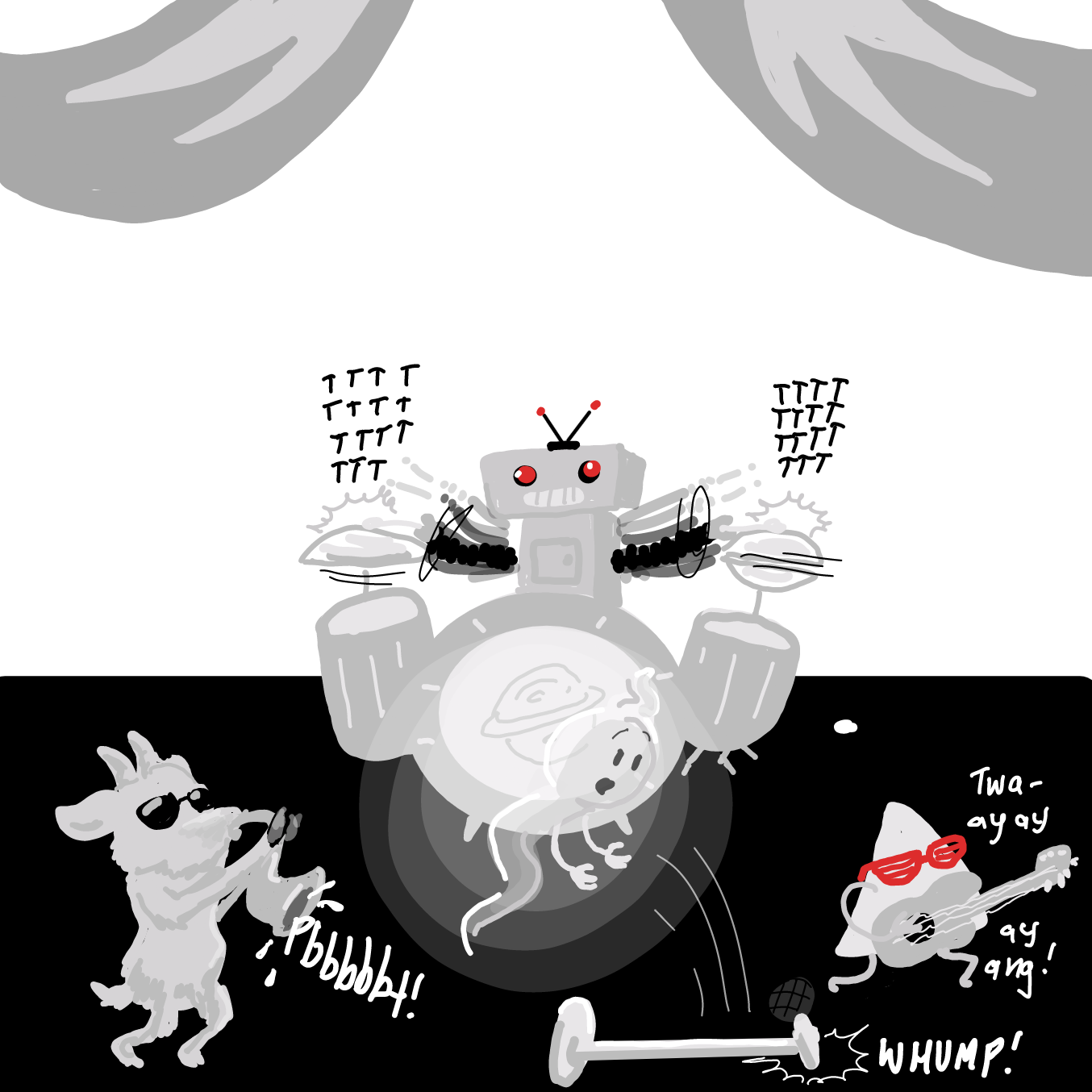 Drawing in The Band by Wizard Croissant