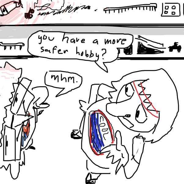 The weridity continues - Online Drawing Game Comic Strip Panel by KringlePringles