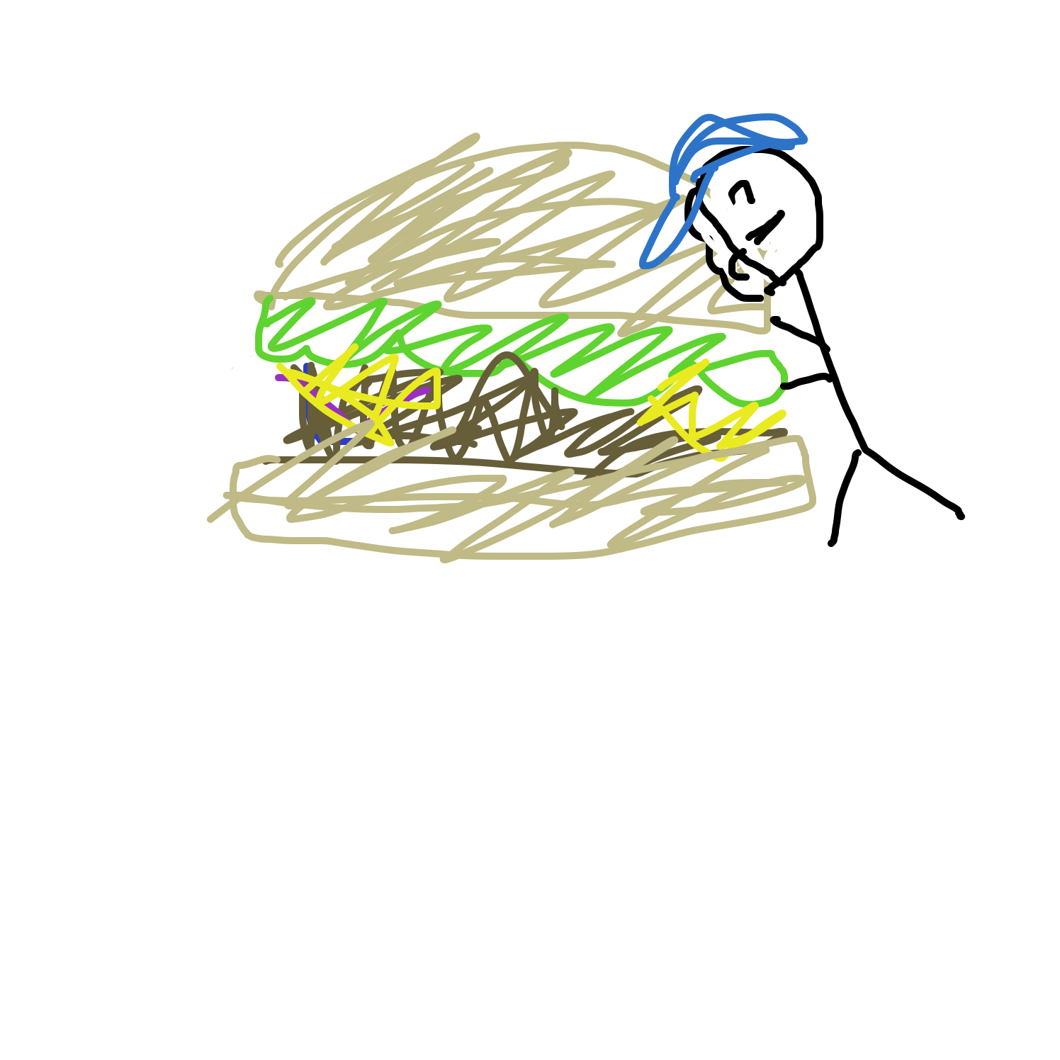 Drawing in my favorite foods by ECN