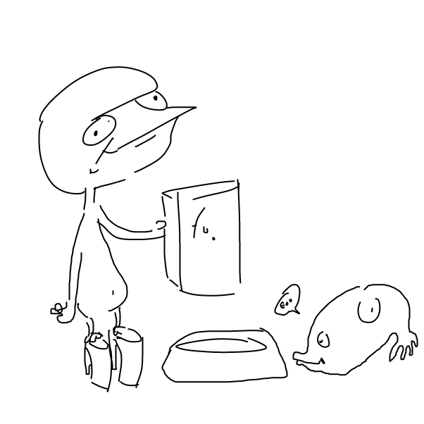 Me buddy is getting their foo dor the dae. - Online Drawing Game Comic Strip Panel by Alltherichesbaby