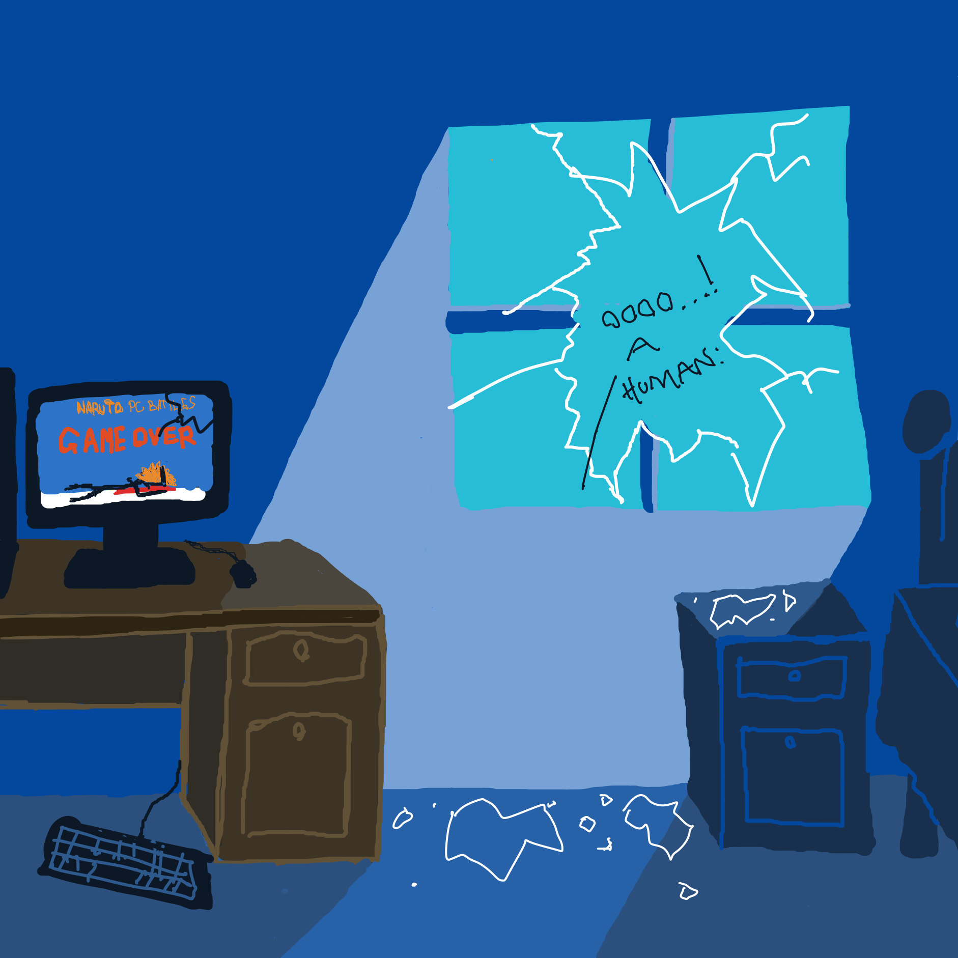 Drawing in Rage cause lose game by Painovoima