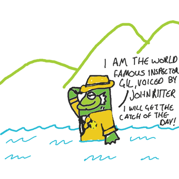 Inspector Gil is looking for the lochness mobster - Online Drawing Game Comic Strip Panel by joshyouart