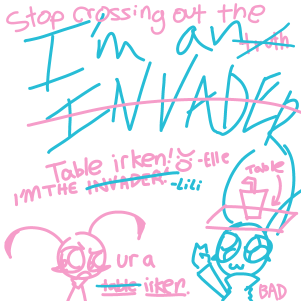 Elle and me worked on this together - Online Drawing Game Comic Strip Panel by A_lilien 