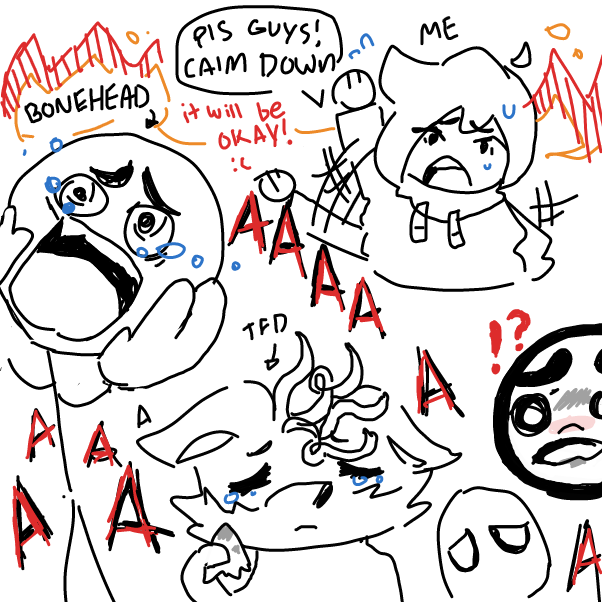 the panic is setting in - Online Drawing Game Comic Strip Panel by Umanix