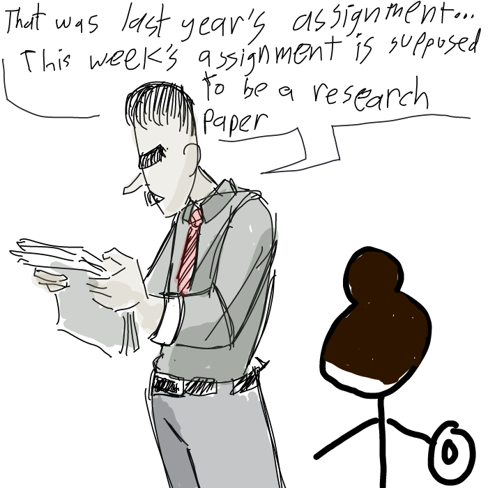 A reason for irrational anger. I hope.  - Online Drawing Game Comic Strip Panel by KringlePringles