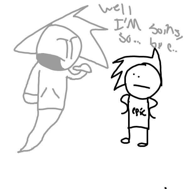 Hes goin to the real world, i guess - Online Drawing Game Comic Strip Panel by Z.The.Comic