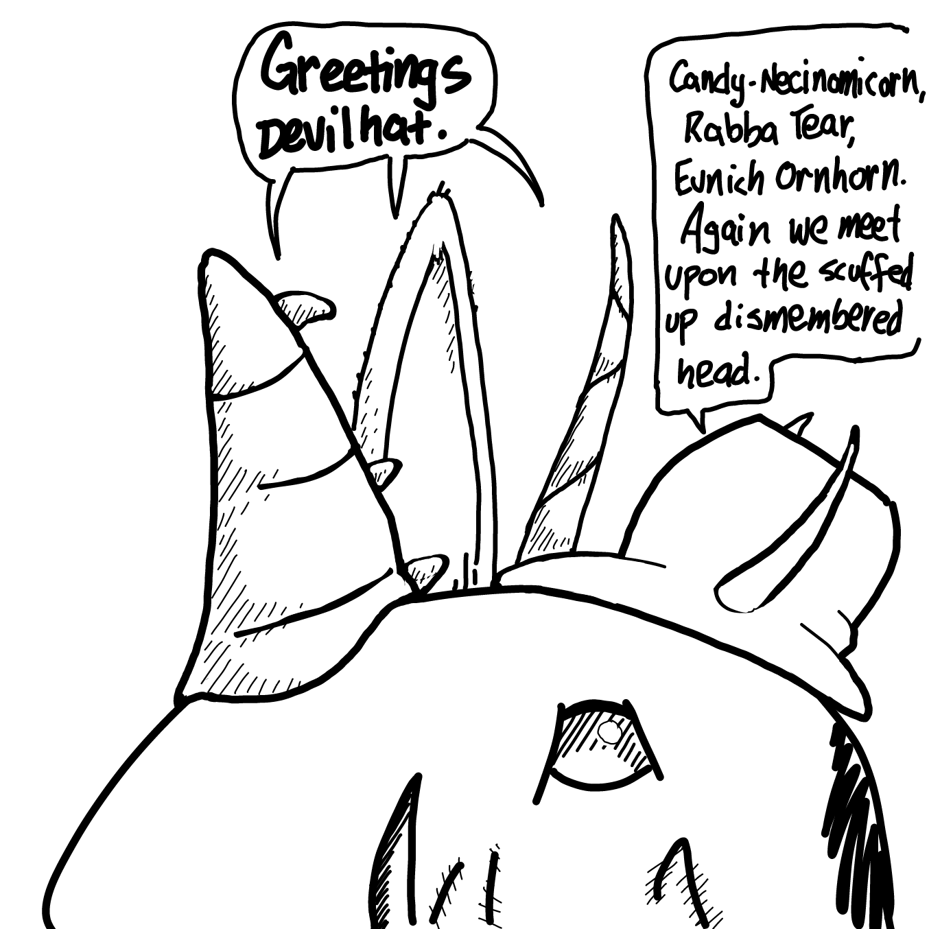 Drawing in GREETINGS by Wizard Croissant