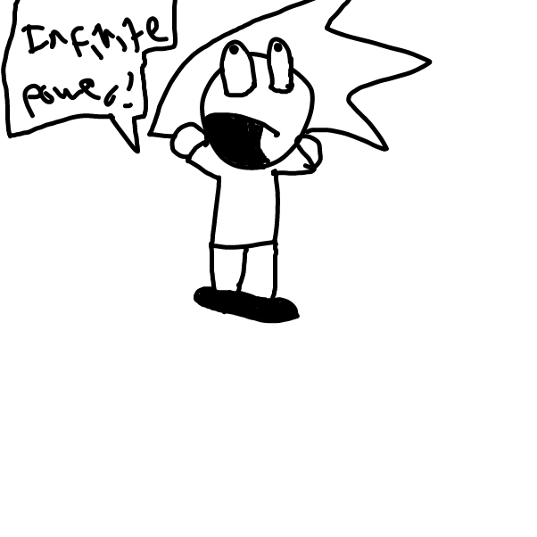 Infinite power? More like infinite jams - Online Drawing Game Comic Strip Panel by Z.The.Comic