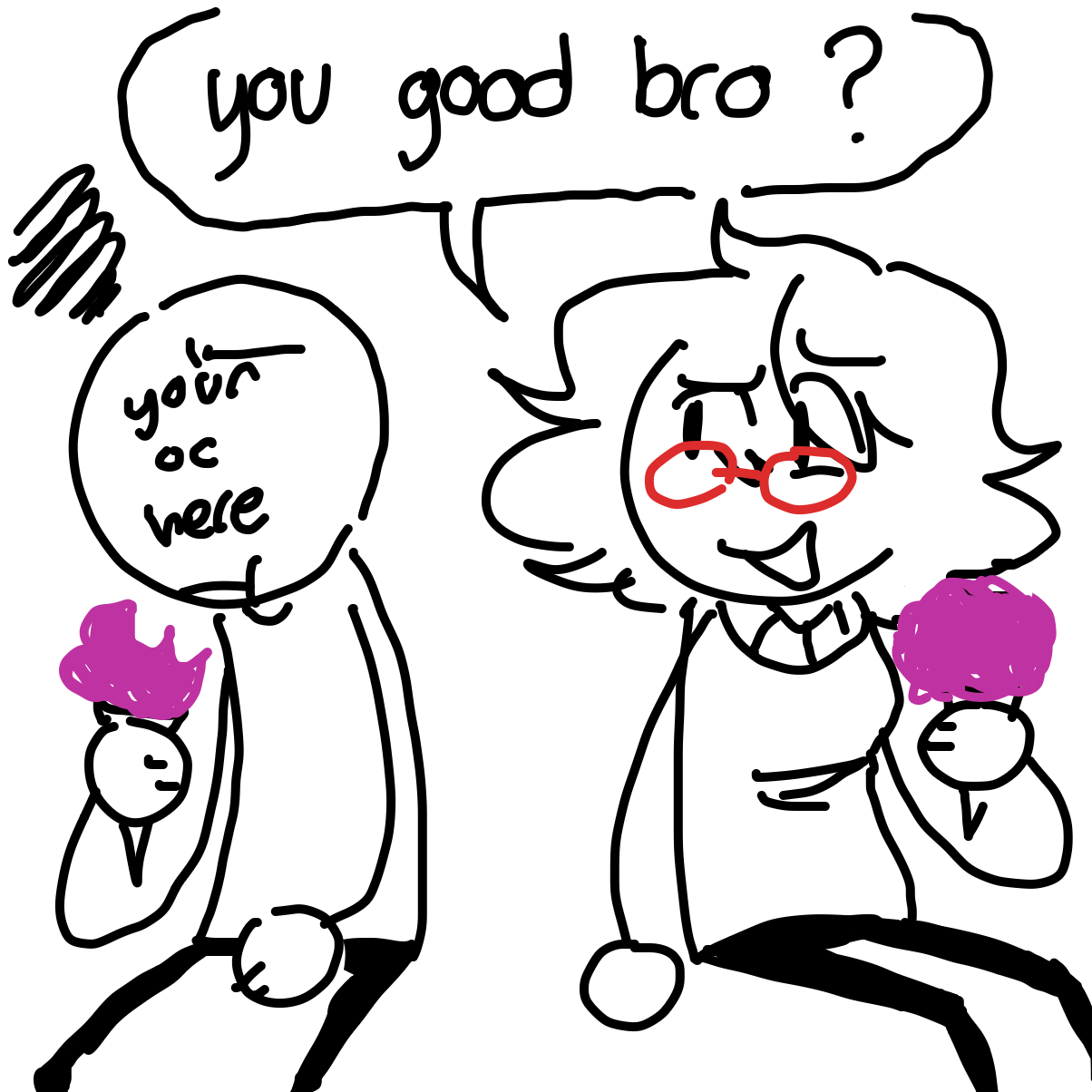 Drawing in Are you okay? by CaptnCookiie