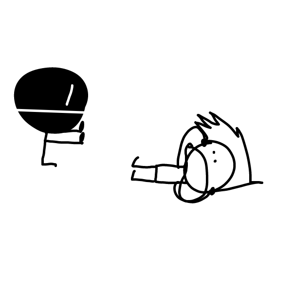 Lol, he just tipped over - Online Drawing Game Comic Strip Panel by Z.The.Comic